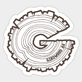 G-Wood Alaska Brown Sticker